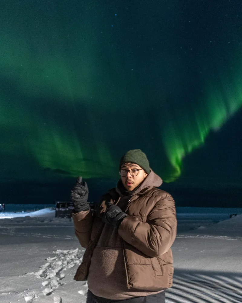Iceland — under the aurora